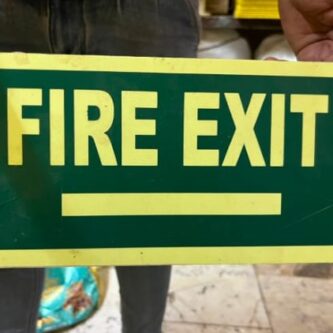 Fire exit board